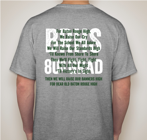 Baton Rouge High School 80s Shirt Fundraiser Fundraiser - unisex shirt design - back