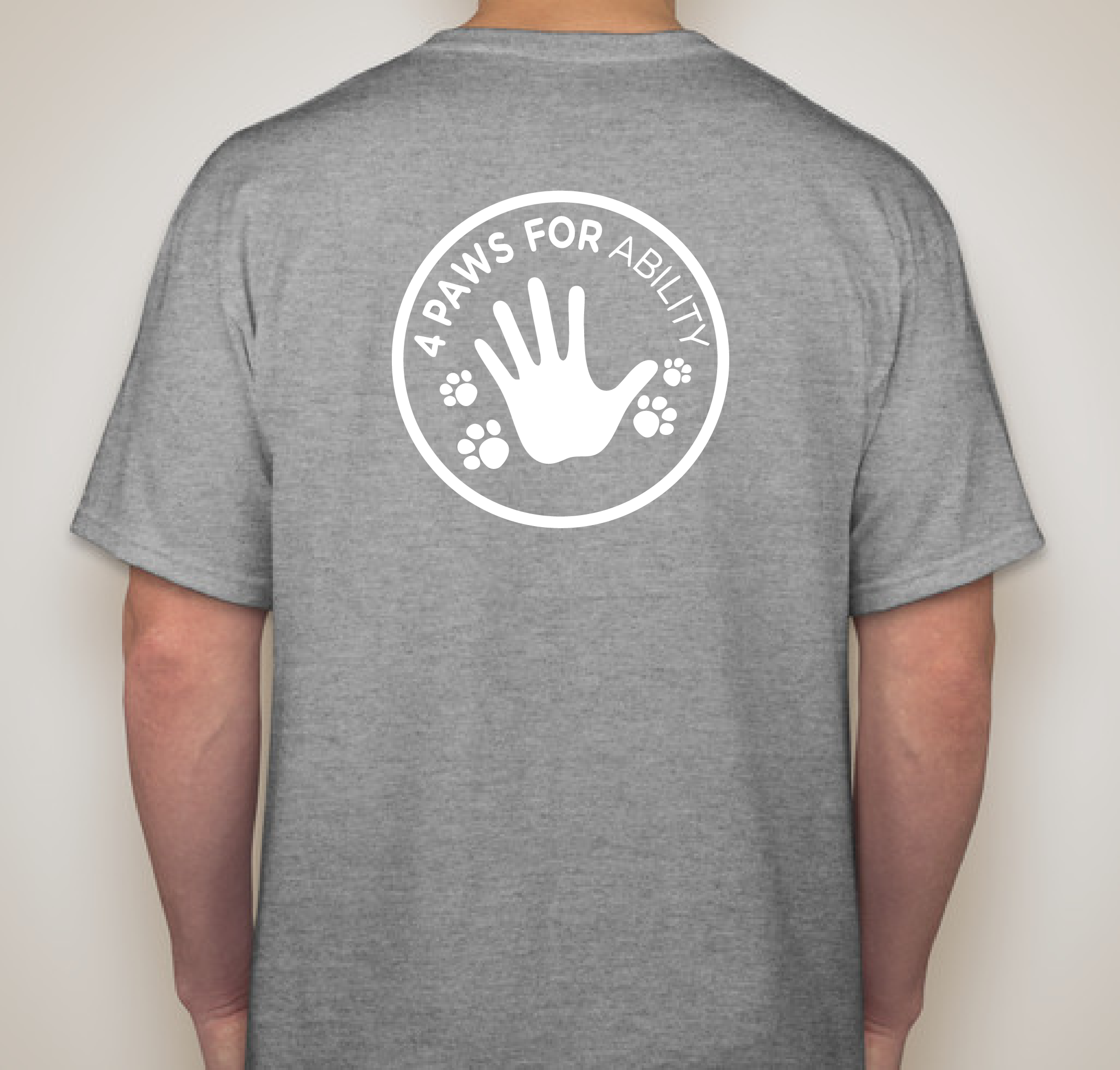 4 Paws for Elizabeth Fundraiser - unisex shirt design - back