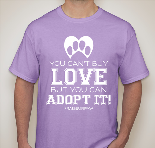 DON'T SHOP.... ADOPT! Fundraiser - unisex shirt design - front
