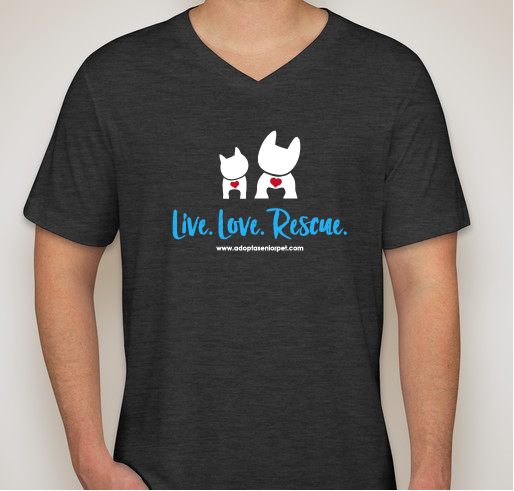 Live Love Rescue T-shirt Fundraiser - unisex shirt design - front