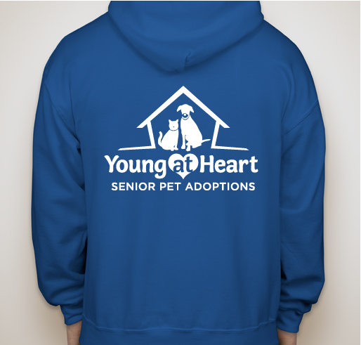 Young at Heart Zip Up Hoodie Fundraiser - unisex shirt design - back
