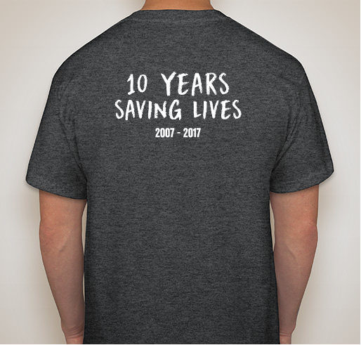 P.E.T.S. Low Cost Spay and Neuter Clinic 10th Birthday Celebration Shirt Fundraiser - unisex shirt design - back