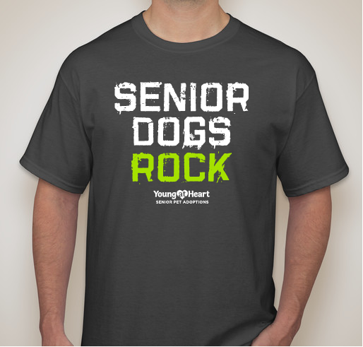 Senior Dogs Rock! Fundraiser - unisex shirt design - front