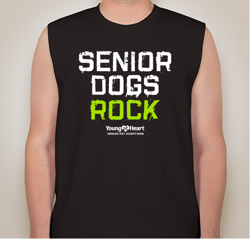 Senior Dogs Rock! Fundraiser - unisex shirt design - front