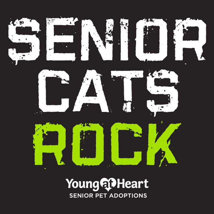 Senior Cats Rock! shirt design - zoomed