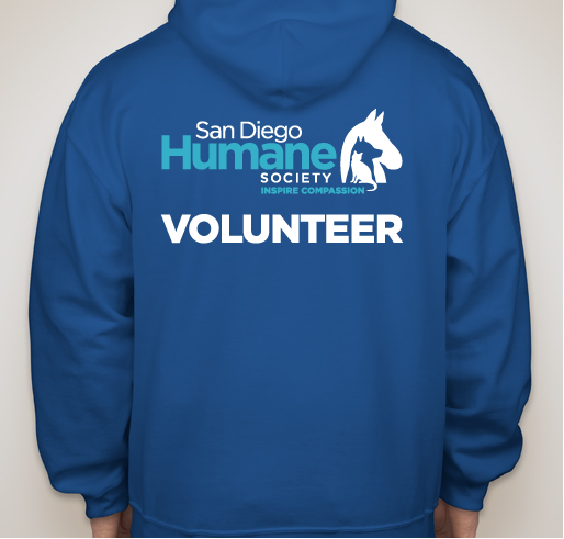 SD Humane Winter 2019 Volunteer Gear Fundraiser - unisex shirt design - back