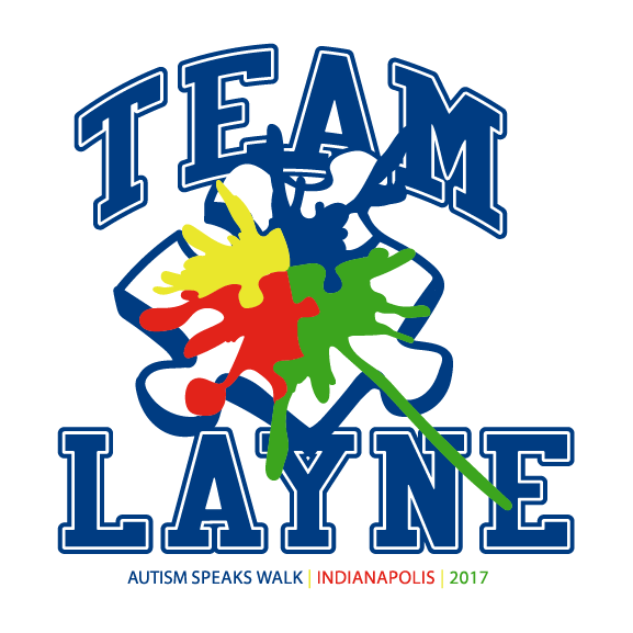 Support Team Layne for the Autism Speaks Walk in Indianapolis shirt design - zoomed