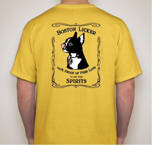 Boston Licker T-shirt Fundraising Campaign Fundraiser - unisex shirt design - back