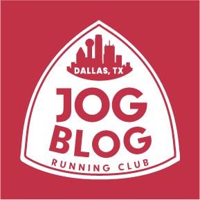 Jog Blog Running Club shirt design - zoomed