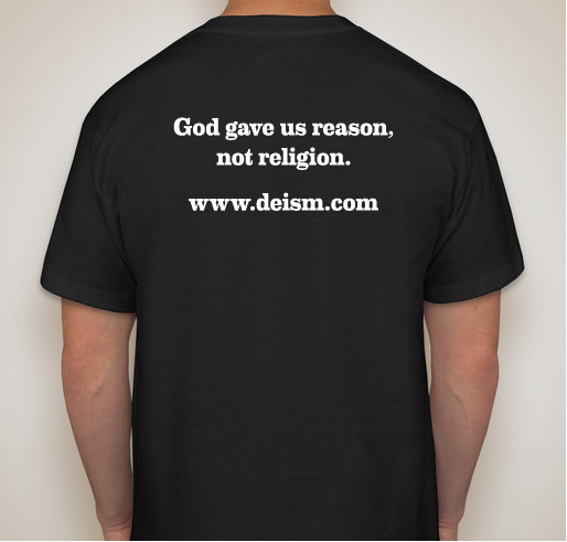 Deistic Einstein Fundraiser - unisex shirt design - back