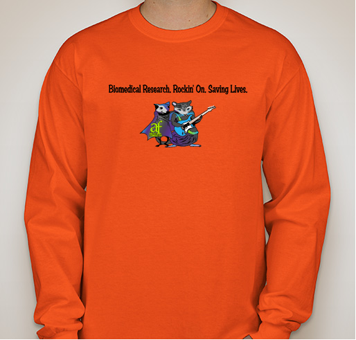 Biomedical Research. Rockin' On. Saving Lives. Fundraiser - unisex shirt design - front