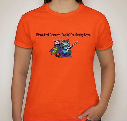 Biomedical Research. Rockin' On. Saving Lives. Fundraiser - unisex shirt design - front