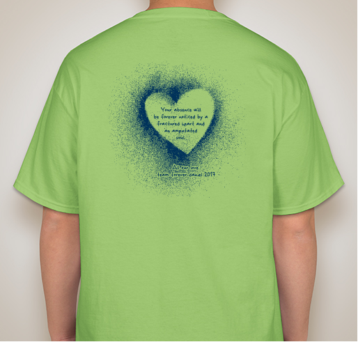 Team Forever Daniel 2017 Fundraiser - unisex shirt design - back