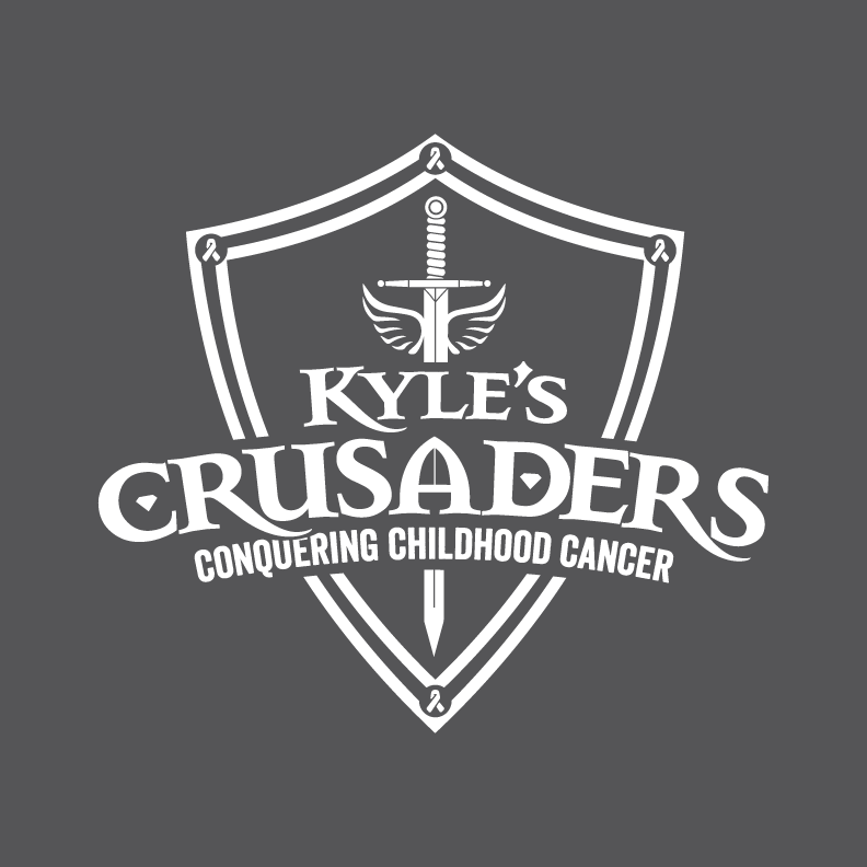 Kyle's Crusaders - Charcoal T-Shirt Fundraiser shirt design - zoomed