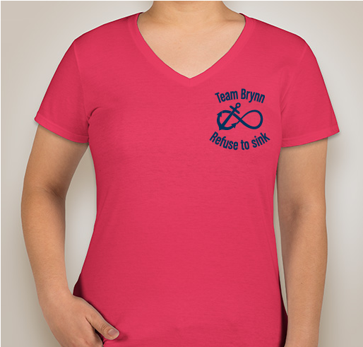 Anvil Ladies Jersey V-Neck T-shirt