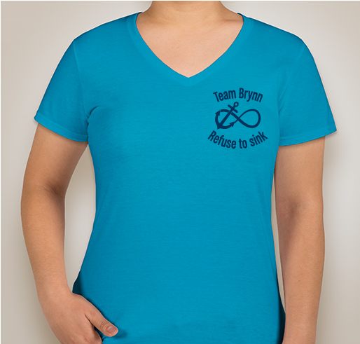 Anvil Ladies Jersey V-Neck T-shirt