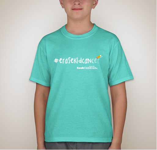 #erasekidcancer Fundraiser - unisex shirt design - front