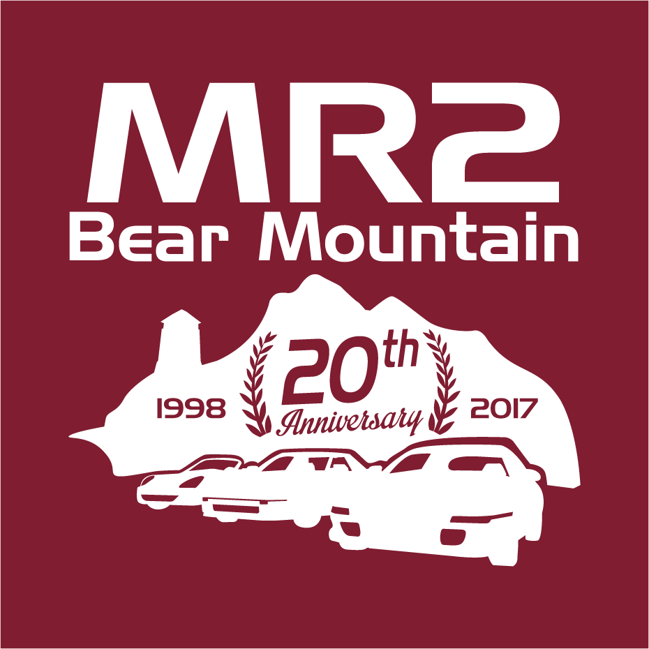 2017 Joe Pearlstein Memorial Bear Mountain Toyota MR2 Meet shirt design - zoomed