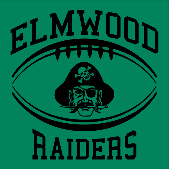 Elmwood Middle School Football shirt design - zoomed