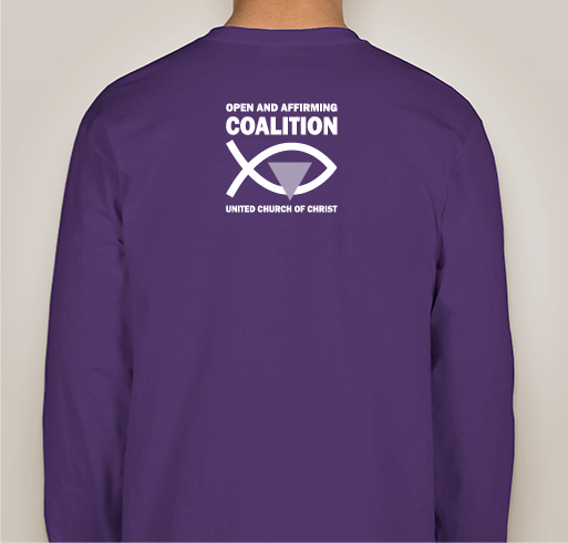Open and Affirming Coalition UCC Fundraiser - unisex shirt design - back