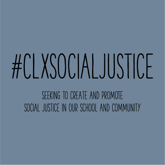Support #clxsocialjustice! shirt design - zoomed
