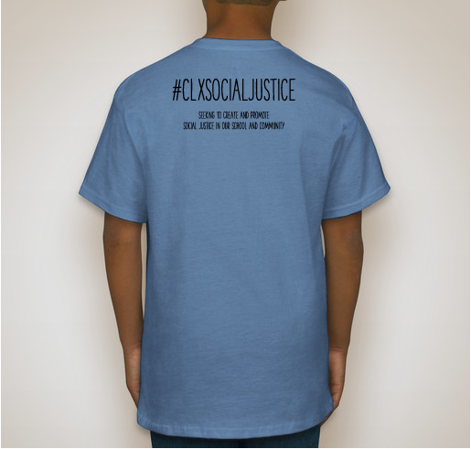 CLX Social Justice Team Fundraiser - unisex shirt design - back