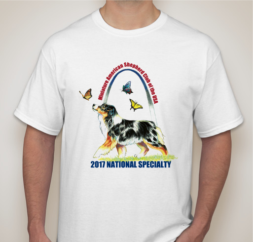 2017 Miniature American Shepherd National Specialty Tshirt Fundraiser - unisex shirt design - front