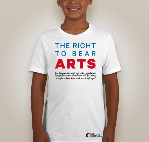 Right To Bear Arts Campaign Fundraiser - unisex shirt design - back