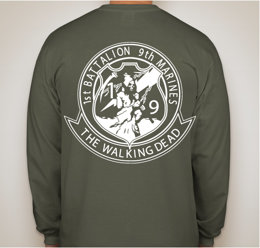 1st Battalion 9th Marines Hoodies, Shirts and Long Sleeve shirts Fundraiser Fundraiser - unisex shirt design - back