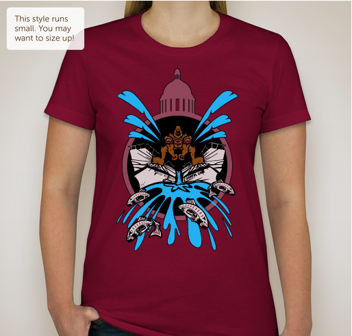 CAPITOL LAKE DAM SMASHER Fundraiser - unisex shirt design - front