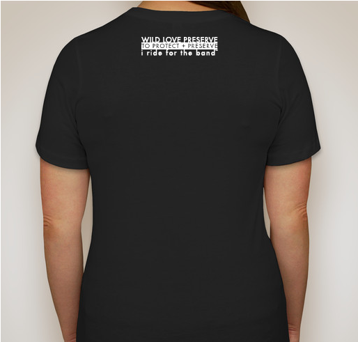 Commemorative Wild Love Preserve Eclipse 2017 T-shirt Fundraiser - unisex shirt design - back