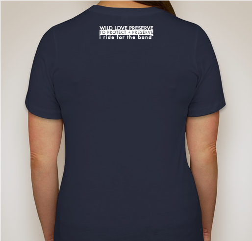 Commemorative Wild Love Preserve Eclipse 2017 T-shirt Fundraiser - unisex shirt design - back
