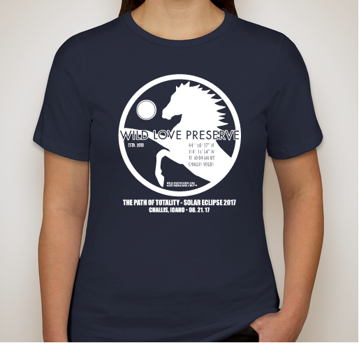 Commemorative Wild Love Preserve Eclipse 2017 T-shirt Fundraiser - unisex shirt design - front