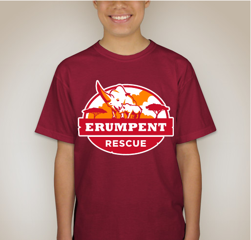 The Fantastic Beasts Foundation presents the Erumpent Rescue campaign tee! Fundraiser - unisex shirt design - back