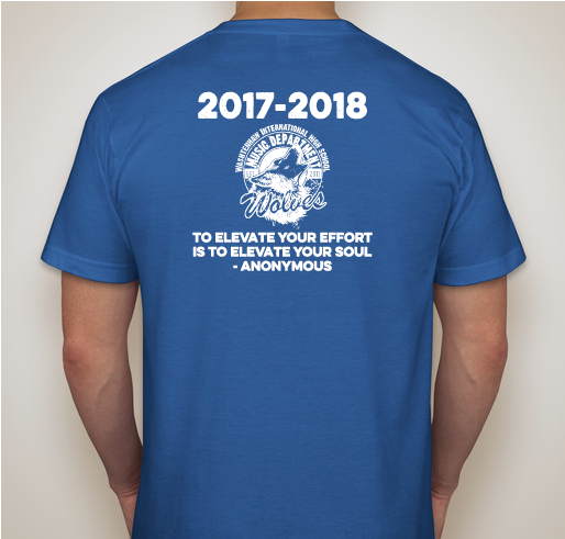 WIHI Music Department T-Shirt for 2017-2018 Fundraiser - unisex shirt design - back
