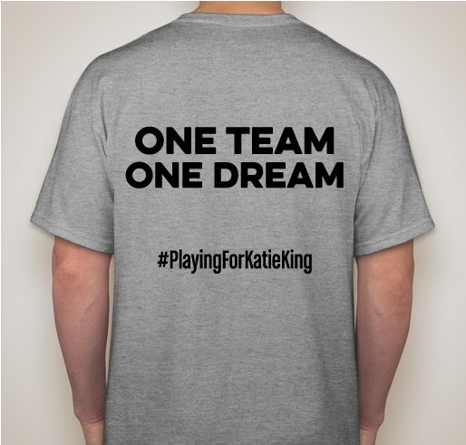 Ridge Girls Soccer Fundraiser For Katie King Fundraiser - unisex shirt design - back