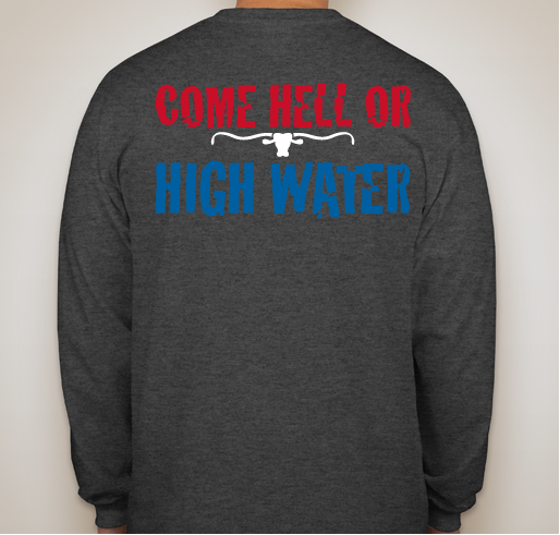Tex Coast - Hurricane Harvey Fundraiser - unisex shirt design - back