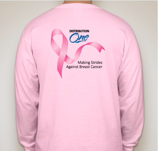 Distribution One is Making Strides to Defeat Breast Cancer Fundraiser - unisex shirt design - back