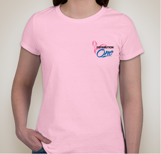 Distribution One is Making Strides to Defeat Breast Cancer Fundraiser - unisex shirt design - front