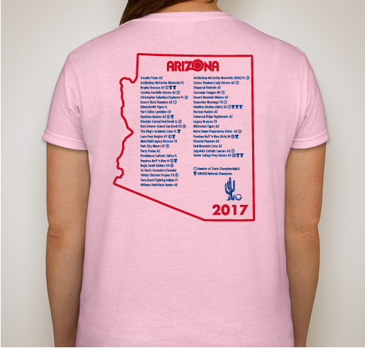 Mulligan! 2017 Limited Edition Antigua National HS Invitational T-Shirt Fundraiser - unisex shirt design - back