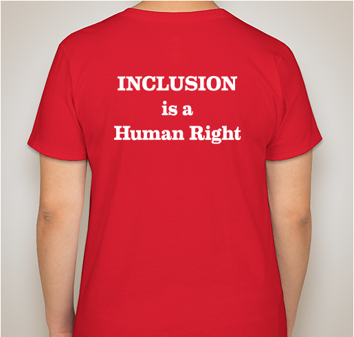 Cal-TASH Inclusion is a Human Right Shirts Fundraiser - unisex shirt design - back