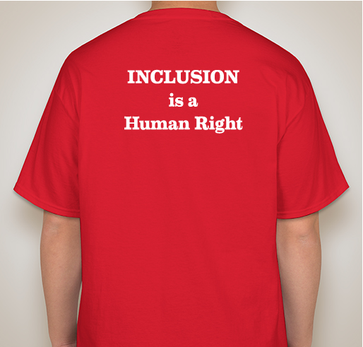 Cal-TASH Inclusion is a Human Right Shirts Fundraiser - unisex shirt design - back