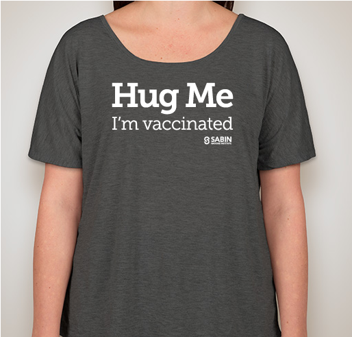 Hug Me, I'm Vaccinated - Adult & Youth Fundraiser - unisex shirt design - front