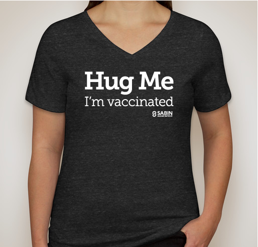 Hug Me, I'm Vaccinated - Adult & Youth Fundraiser - unisex shirt design - front