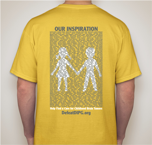 Join the Fight - Defeat DIPG Fundraiser - unisex shirt design - back