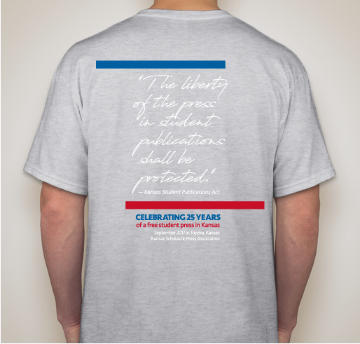KSPA Fall Conference & Press Law Anniversary Celebration! Fundraiser - unisex shirt design - back