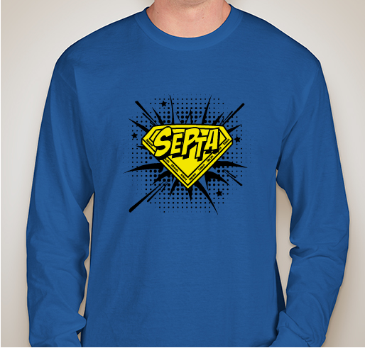 SEPTA SUPERHERO RETURNS Fundraiser - unisex shirt design - front