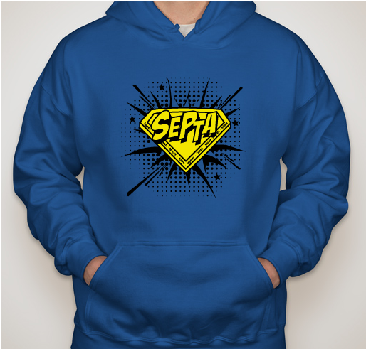 SEPTA SUPERHERO RETURNS Fundraiser - unisex shirt design - front