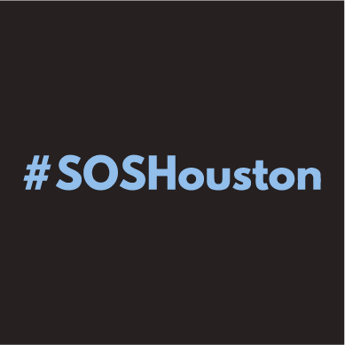 Hairdressers Helping Houston shirt design - zoomed