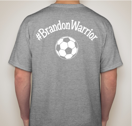 Operation #BrandonWarrior Fundraiser - unisex shirt design - back
